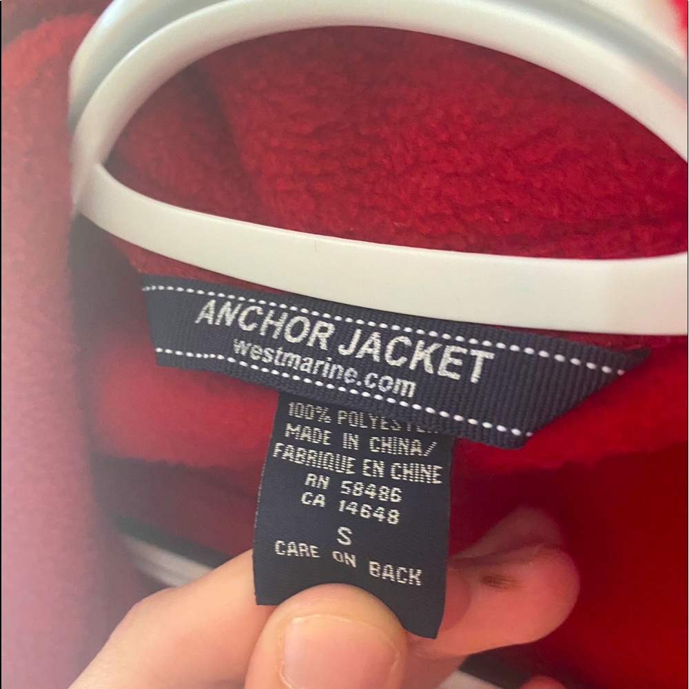 Red Button Up Coat - Picture 2 of 2